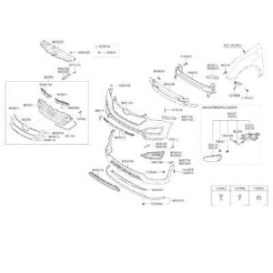براکت (نگهدارنده )سپر جلو سانتافه 1 - هیوندا یدک قیمت براکت سپر جلو سانتافه - هیوندا یدک