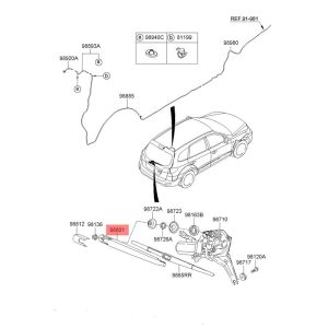 قیمت پایه برف پاکن سانتافه - هیوندا یدک