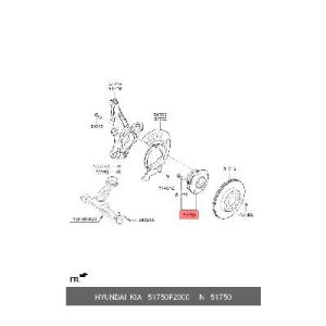 قیمت توپی چرخ جلو النترا 2017 - هیوندا یدک